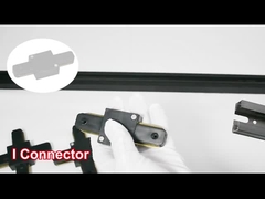 AC110-248V 2-przewodowy płaski miedziany system szynowy Spotlight Czarny biały kolor