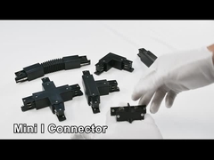 Kwadratowy system szyn oświetleniowych 4-przewodowy system szynowy z trzema obwodami sufitowymi