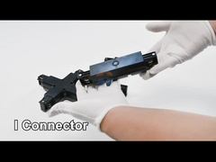 Czarna szyna szynowa LED ODM OEM 43-34 mm z czterema przewodami i trzema obwodami