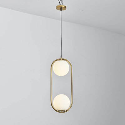 Dwugłowe dekoracyjne lampy wiszące 4000K 6000K Mleko białe