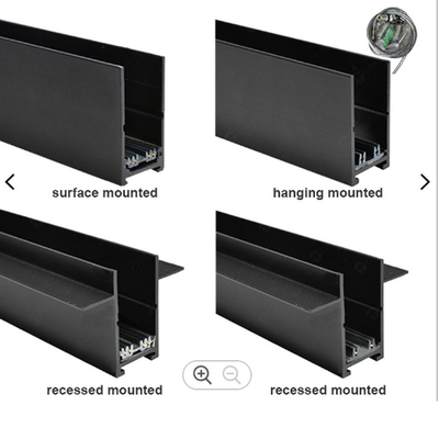 Aluminiowa wpuszczana szyna magnetyczna Szyna magnetyczna LED do montażu powierzchniowego