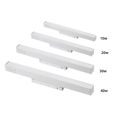 Hotel Villa 48V Magnetic Track Light 10w 20w 30w Białe liniowe oświetlenie komercyjne