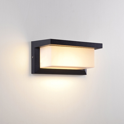 Zewnętrzne schody nawy Dziedziniec Oświetlenie LED Balkon Kinkiety PC Ip65 Wodoodporne