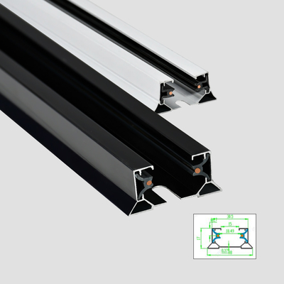Zagęszczona 2-żyłowa aluminiowa szyna gąsienicowa 1m 1,5m 2m 3m