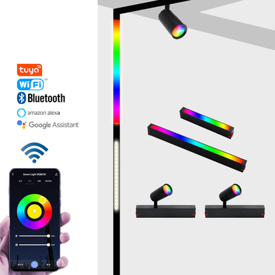 Magnetyczna lampa szynowa LED 2700K Inteligentny reflektor Rgb 220 V bez głównego oświetlenia