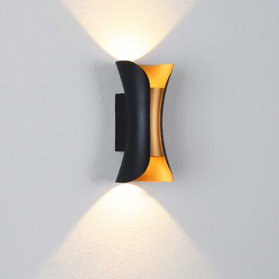 Sand Black Cri80 6W Ip65 Wodoodporne w górę iw dół świecące lampy ścienne LED