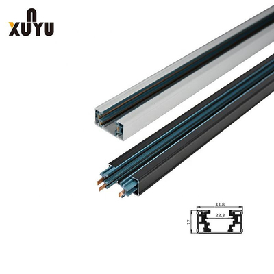 Aluminiowy system szynowy z 3 przewodami, pojedynczy obwód, monofazowy