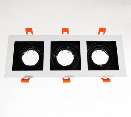 Obudowa LED Mr16 z trzema głowicami Łatwa konserwacja Downlight