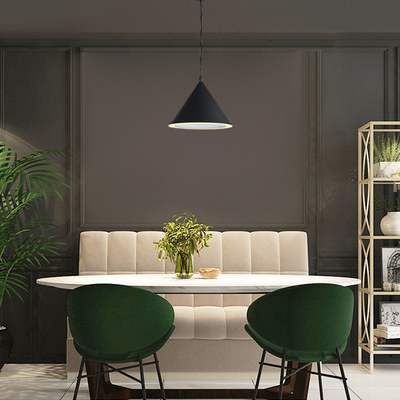 Stożkowe lampy wiszące z pojedynczą głowicą 250 mm do salonu