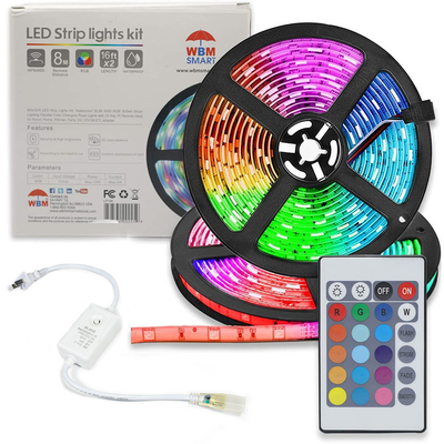 Wysokie napięcie 220 V Rainbow Smart LED Strip Light Elastyczny pasek świetlny LED RGB