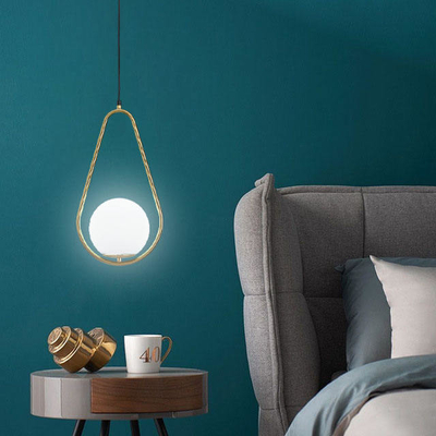 Lampa wisząca LED w kształcie kropli Pojedyncza lampa wisząca 180 * 350 mm Lampa wisząca do salonu