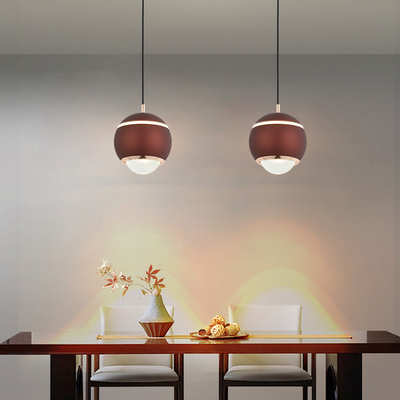 7W Led Szklana lampa wisząca Sferyczna okrągła szklana lampa sufitowa