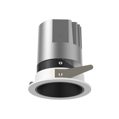 Okrągła, wąska krawędź, ściemnialna oprawa LED typu downlight 7W, aluminiowy materiał korpusu