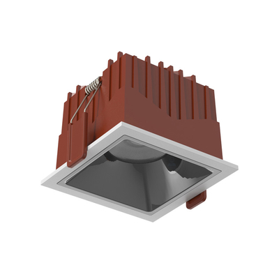 Kwadratowe, bezramowe, ściemniane oświetlenie LED typu downlight Cob wpuszczane w dół