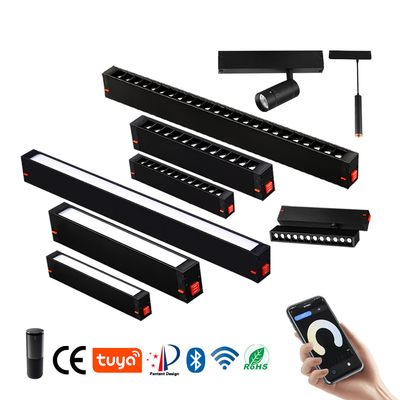 220v 9w 18w LED Magnetic Track Light Przeciwodblaskowy liniowy reflektor LED