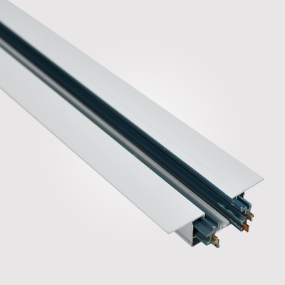 White Embedded Three Wire Track Rail Spotlight Led Track Light Dostosowane
