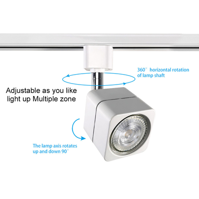 Commercial Black White Track Light Domowy sklep odzieżowy 6W 10w Kwadratowy reflektor punktowy