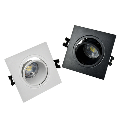 GU10 / Mr16 Wpuszczana obudowa Downlight PC Materiał do supermarketu Spotlight Downlight