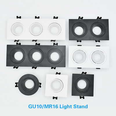 Round / Square Commercial Home Hotel Mr16 Downlight Obudowa do wbudowanego Downlight
