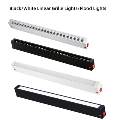 220V Liniowe magnetyczne oświetlenie szynowe LED Ściemnianie Wbudowane / montowane na powierzchni