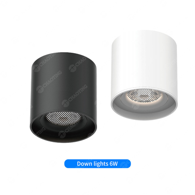 Ultra Cienkie Magnetyczne Okrągłe Światło Dolne Przeciwświetlenie Czarne 6Watt 4000K Spotlight