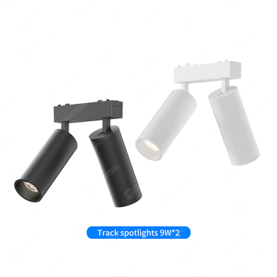 Magnetyczne podwójne światło ścieżkowe 18W 4000K 6000K Anti Glare Spotlight