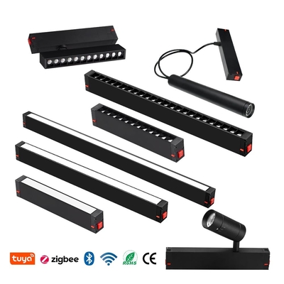 220V Wzmocowane podwieszane reflektory Liniowe 7w 10w Zmniejszalne Led Magnetyczne Ścieżki Oświetlenie