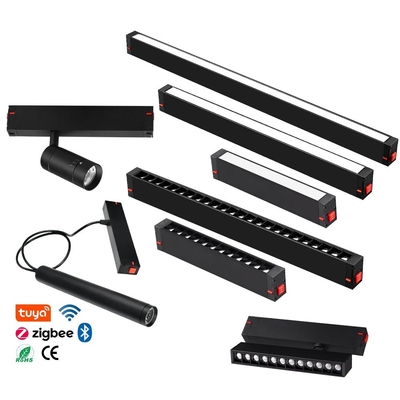 220V Dom Spożywczy Smart WiFi App Magnetyczne Śledzenie Liner Lights Led Track Liniowy System Oświetlenia Magnetyczne Śledzenie światła