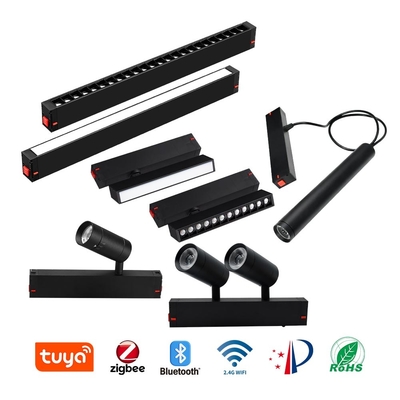 Wbudowany LED Magnetyczny Dwukrotny Światło Ścieżki Głowy COB 4000K 6000K Spotlight