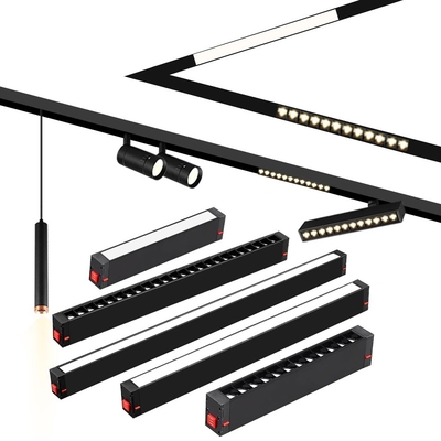 Wysoko napięcie 220V Magnetyczne światło ścieżkowe Wbudowane inteligentne reflektory LED reflektory