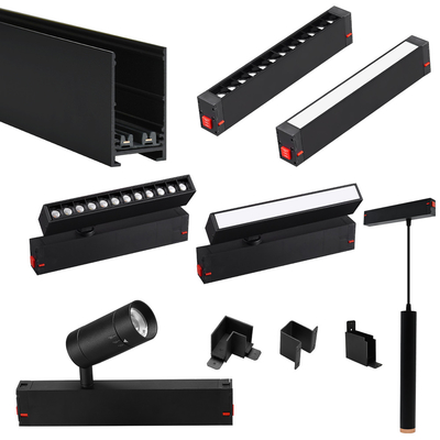 Wysokonapięciowe 220v Aluminium 25MM Szlak 7W 10w PU lampy wiersze Magnetyczne reflektor